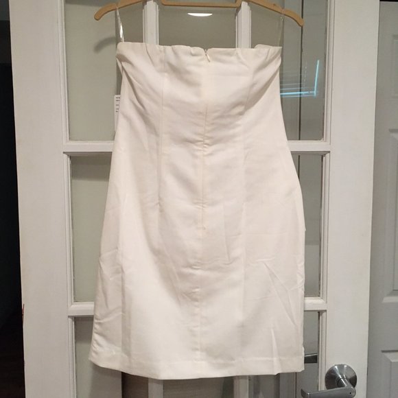 Ivory Strapless Dress (Medium) - Picture 6 of 9